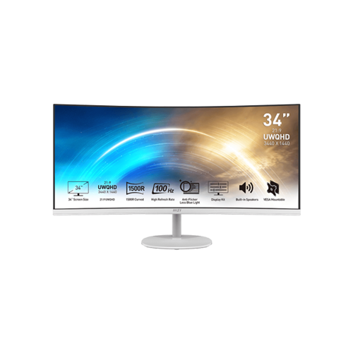 3802-MSI PRO MP341CQ 34" CURVED 100Hz UWQHD ULTRA WIDE MONITOR