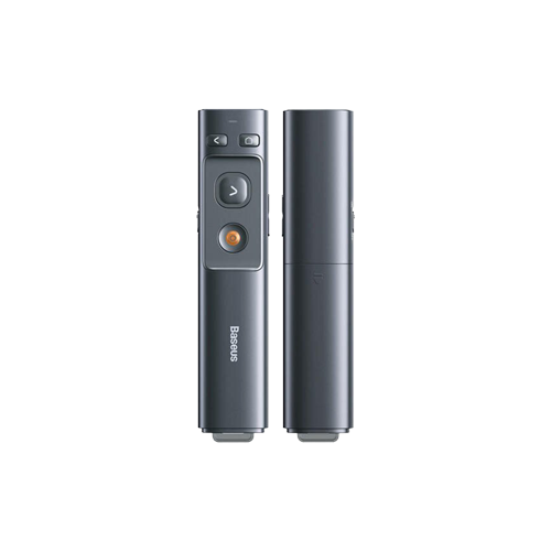 5553-Baseus Orange Dot Wireless Presenter  - Grey