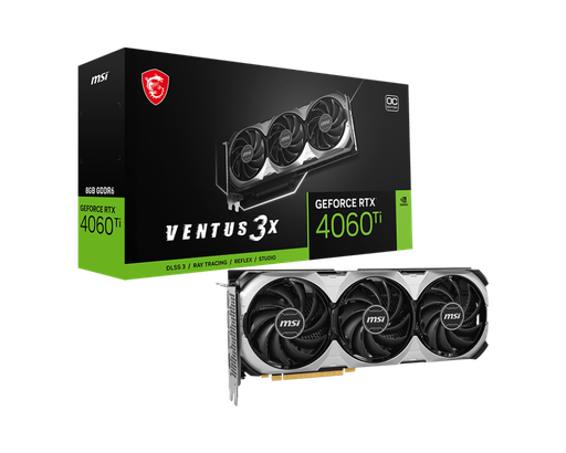 4090-MSI RTX 4060TI VENTUS 3X 8G OC GRAPHICS CARD