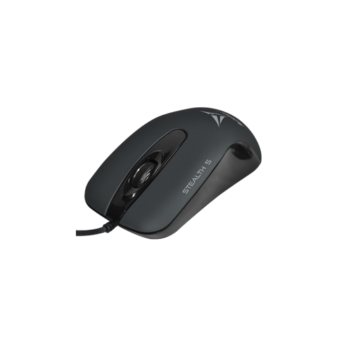 4693-Alcatroz Stealth 5 Wired Silent Mouse - Black