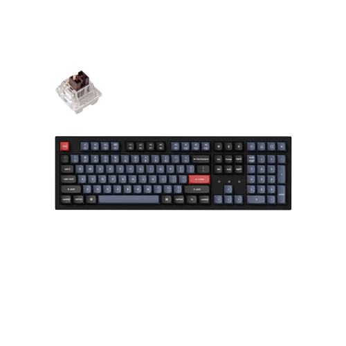 4181-Keychron K10 Pro K10P-H3 Brown Switch RGB QMK/VIA Wireless Mechanical Keyboard