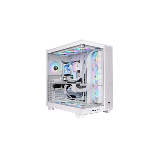 39556-Thermaltake View 380 XL TG ARGB Tower Chassis Snow Case