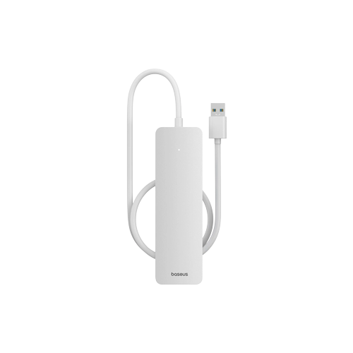 39669-Baseus UltraJoy Series 4-Port USB HUB Lite 50cm - Moon White