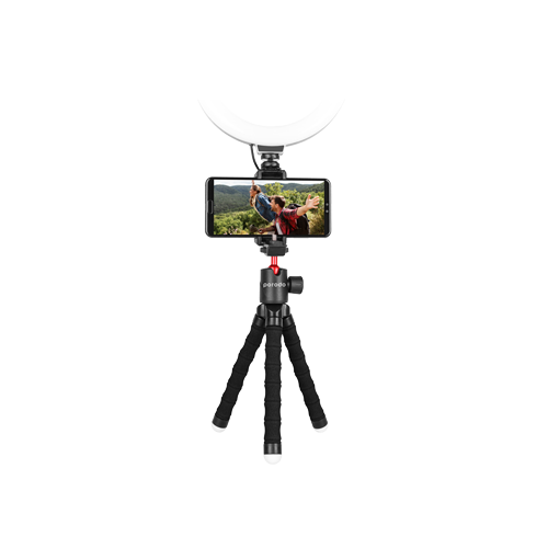 Thumbnail-Porodo Table Tripod with  Phone Holder - Black