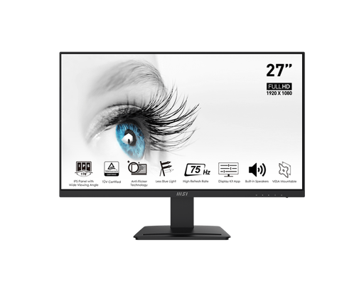 3013-MSI PRO MP273 IPS 75HZ FRAMELESS PROFESSIONAL MONITOR