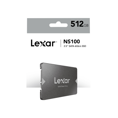 3933-Lexar NS100 512GB 2.5 6Gb/s Sata SSD