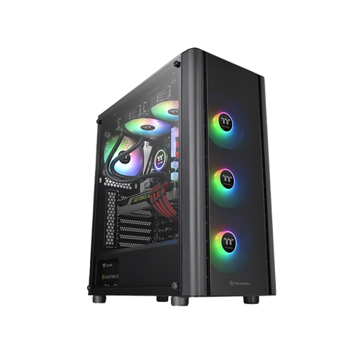 2989-Thermaltake V250 TG ARGB Mid-Tower Chassis Black Case