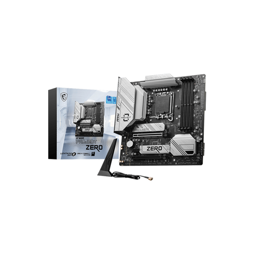 4708-MSI B760M PROJECT ZERO DDR5 MOTHERBOARD