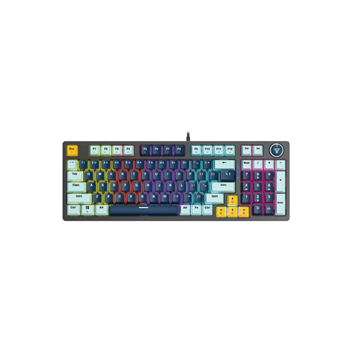 39797-Fantech ATOM96 MK890 V2 Mizu Wired Mechanical Keyboard - Navy Blue