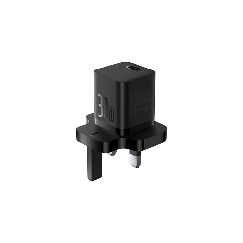 Thumbnail-Baseus GaN5 Fast Charger (mini) 1C 30W UK Cluster Black