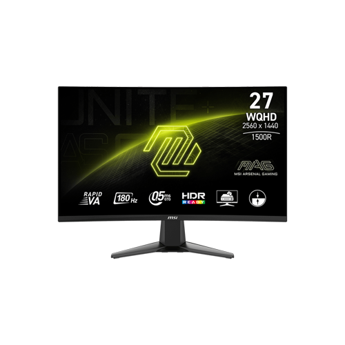 5516-MSI MAG 27CQ6F 180HZ UWQHD 2K Gaming Curved Monitor