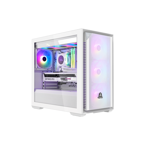 3567-Segotep Gank 360S Ape Mid - Tower White with 04 RGB Fans