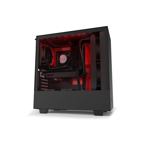 1863-NZXT H510i BLACK & RED PREMIUM COMPACT ATX CASE