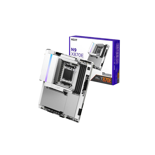 38971-NZXT N9 - AMD X870E Gaming Motherboard with Full Cover & RGB White
