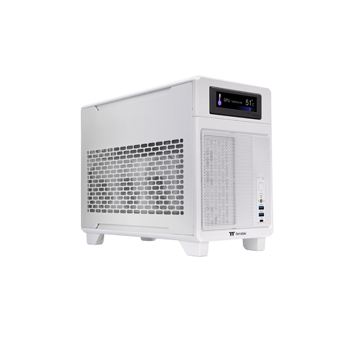 6548-Thermaltake TR100 Mini Tower Snow White Gaming Casing