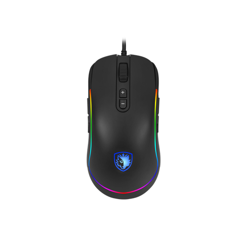 2089-SADES REVOLVER AMBIDEXTROUS 10,000DPI GAMING MOUSE WITH 9 PR