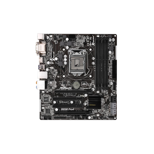 4177-Asrock B85M 4 Ram Slot Motherboard (Used)