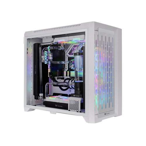 3474-Thermaltake CTE C750 TG Full - Tower Snow White A-RGB Gaming Casing With 03 ARGB Fans