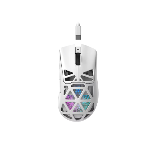 39246-Havit MS1042WB Wireless Tri-Mode Wireless Gaming Mouse - White