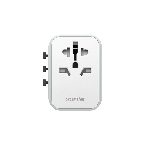 Green Lion 12W Universal Travel Adapter - White