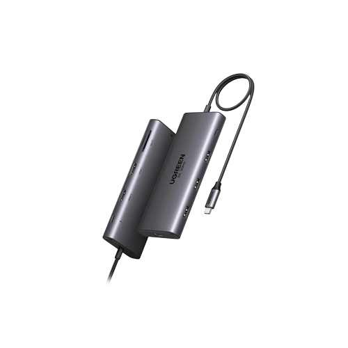 UGREEN 10 IN 1 Type-C to 2 x HDMI | 1 x USB 3.0| 1 x Type-C 3.0 | 2 x USB-A 2.0 | SD|TF| RJ45 | PD CM639