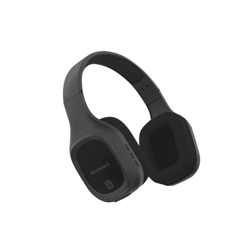 1527-SONICGEAR AIRPHONE 5 WIRELESS GUN METAL HEADSET