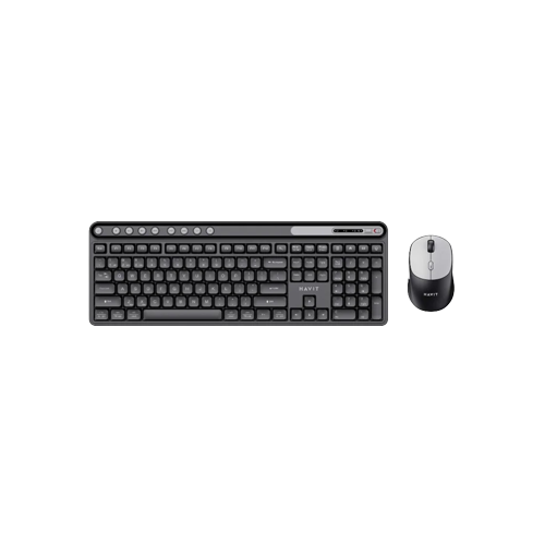 39231-Havit KB271WB Dual-Mode Wireless Combo - Black & Gray