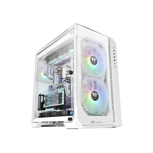 2209-Thermaltake View 51 TG Full - Tower A-RGB Snow White Gaming Casing With 03 ARGB Fans