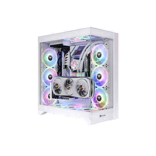 4292-Thermaltake CTE E600 MX Mid - Tower Snow White Gaming Casing With Gen 4 Riser Cable