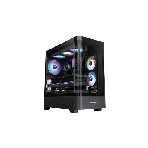 39561-Thermaltake View 290 TG ARGB Mid-Tower Chassis Black Case