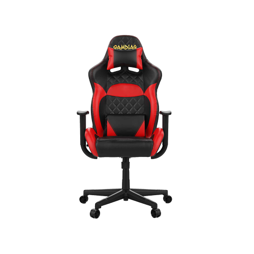 1757-GAMDIAS ZELUS E1-L BLACK & RED GAMING CHAIR
