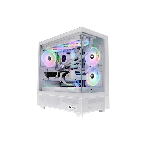 5195-Thermaltake View 270 TG ARGB Mid-Tower Chassis Snow Case