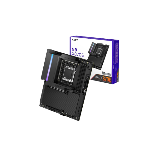 38972-NZXT N9 - AMD X870E Gaming Motherboard with Full Cover & RGB Black