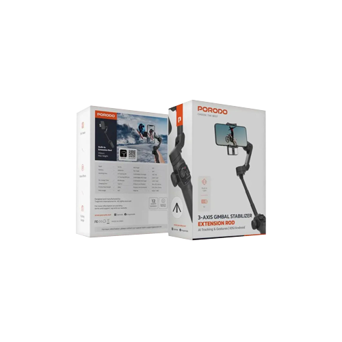 Thumbnail-Porodo AI Tracker Gimbal P9 - Black