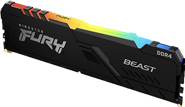 3164-KINGSTON FURY BEAST RGB 16GB 3200MHZ RAM