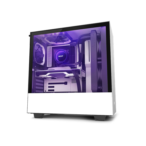 2058-NZXT H510i WHITE & BLACK MID TOWER CASING