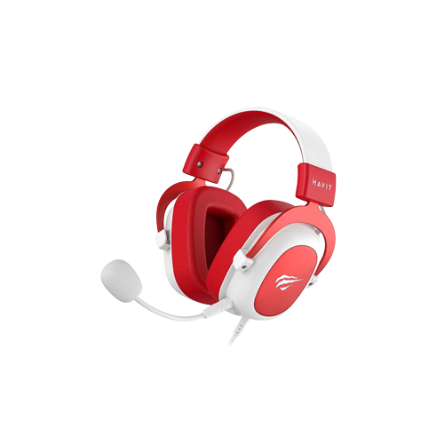 Havit H2002D 3.5mm Wired Gaming Headphone – White & Red
