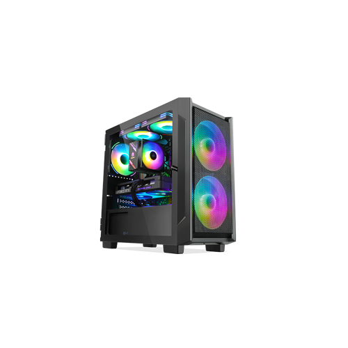 3584-Segotep Gremlin 1 Mid - Tower Black With 02 RGB Fans