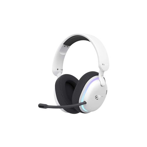 6513-HAVIT Fuxi-H7 Gaming series-2.4G White Gaming Headphone White