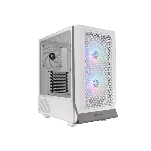 3979-Thermaltake Ceres 300 TG Mid - Tower White Gaming Casing With 02 ARGB 140MM Fans & 01 Exhaust Fan