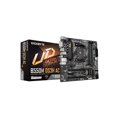 5650-Gigabyte B550M DS3H AC Wifi AMD DDR4 Motherboard