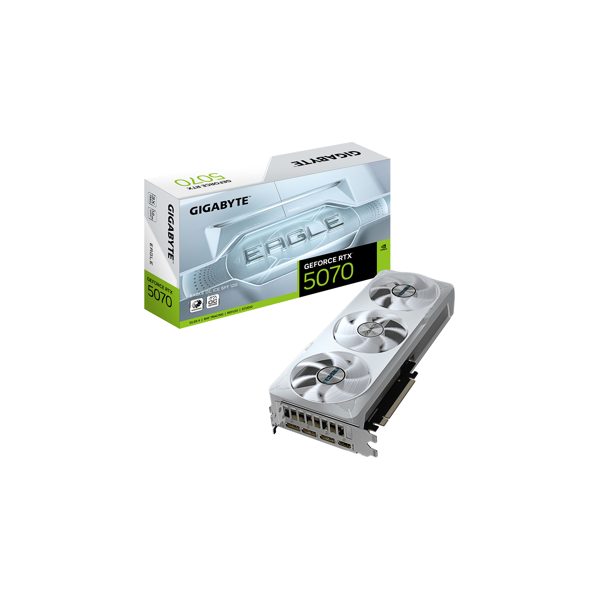 39918-Gigabyte GeForce RTX 5070 EAGLE OC ICE SFF 12G Graphics Card