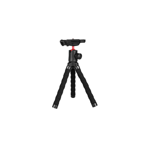 5062-Porodo Table Tripod with  Phone Holder - Black