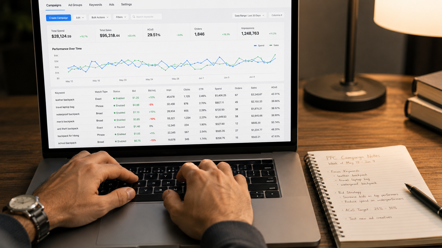 Amazon PPC advertising campaign management dashboard replacement tools
