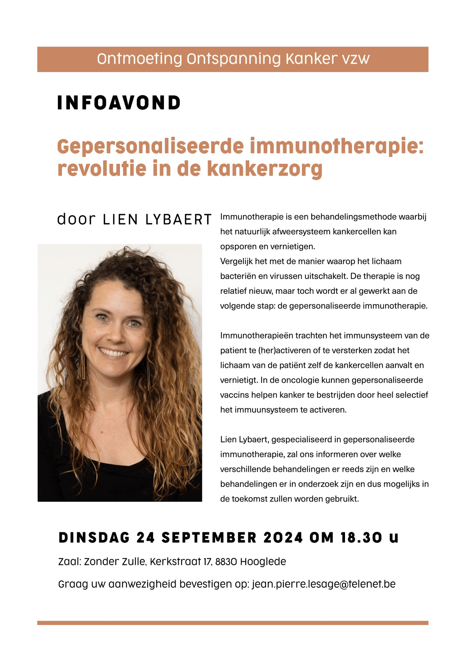 Presentation Ontmoeting Ontspanning Kanker vzw
