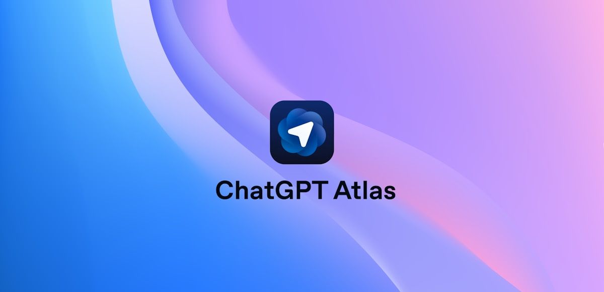Chatgpt atlas app icon on abstract background