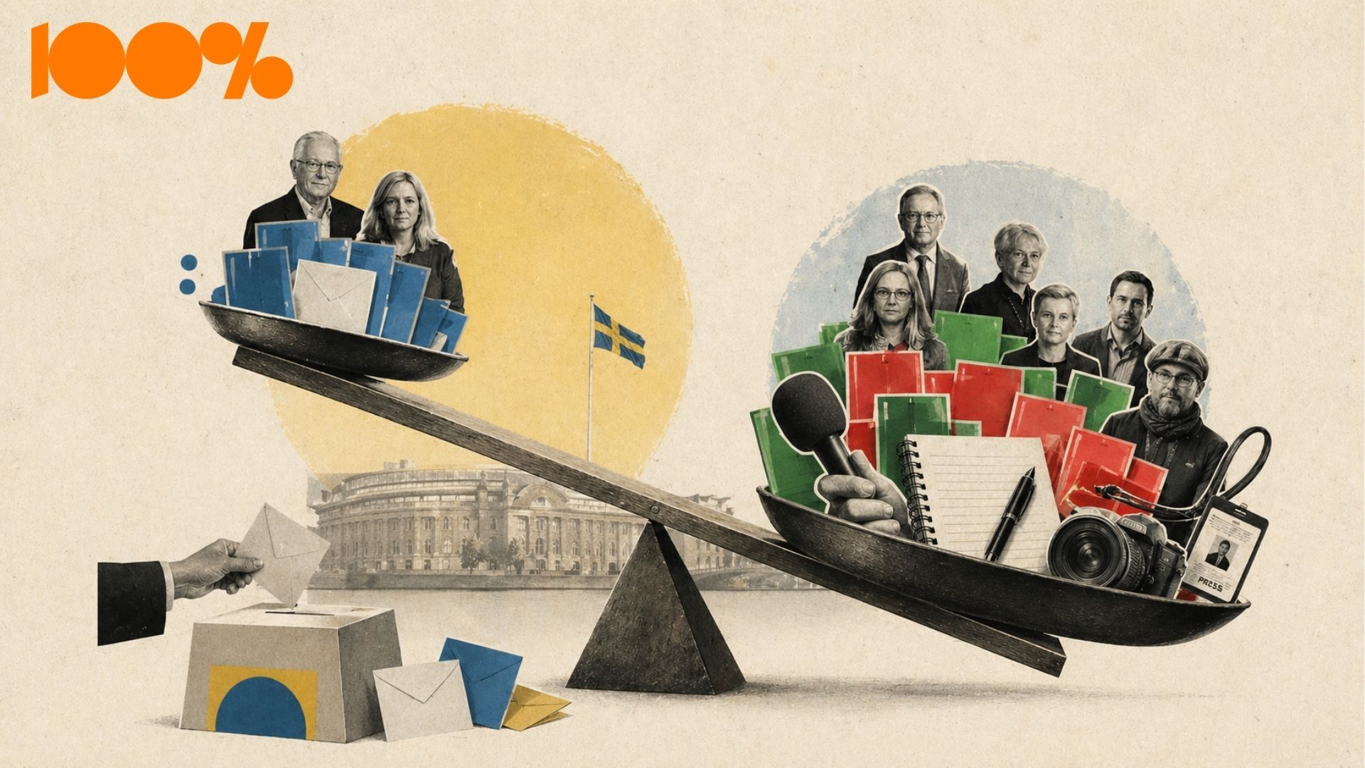 Journalistnamn på valsedlarna