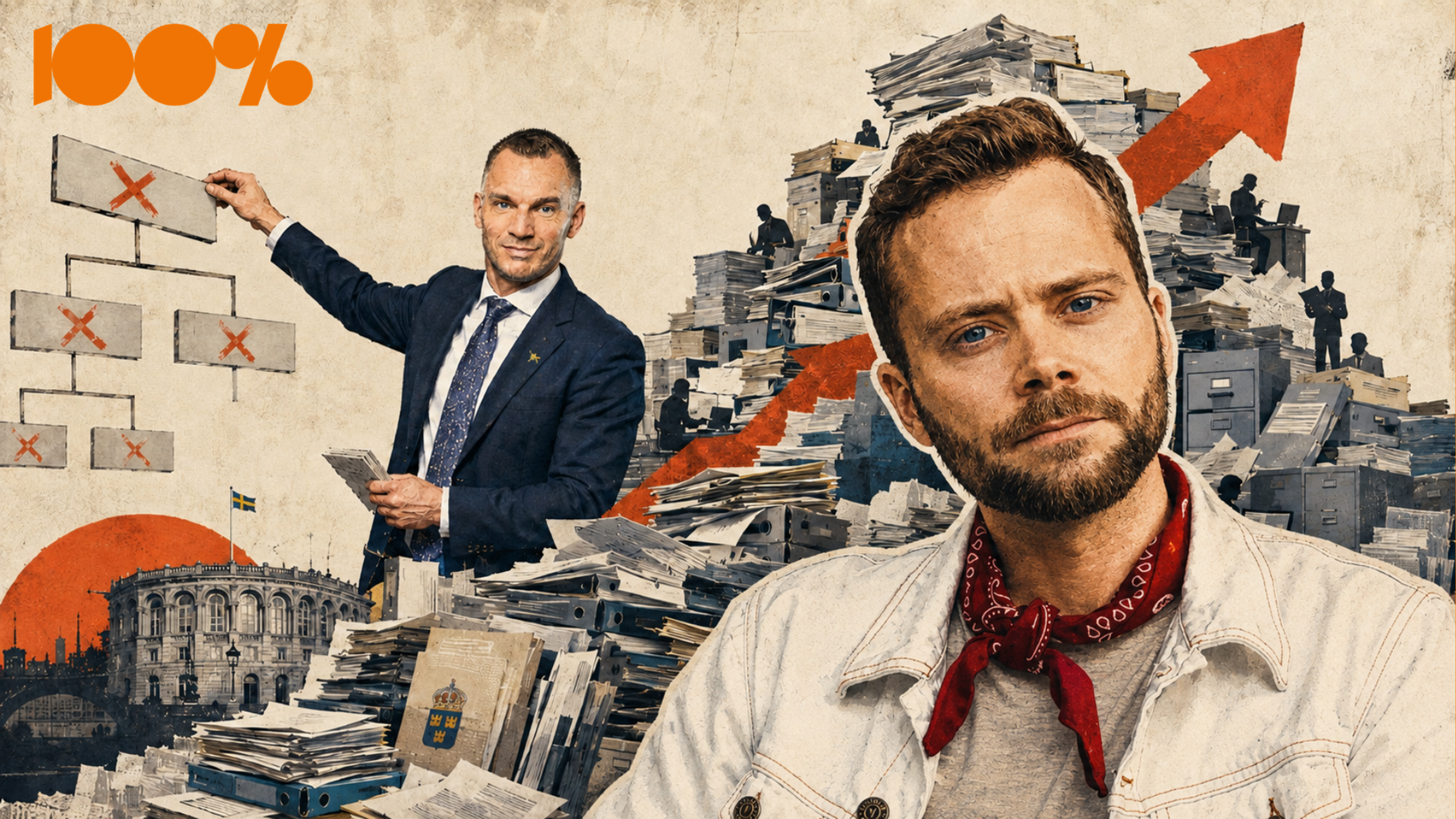 Staten krymper bara på pappret