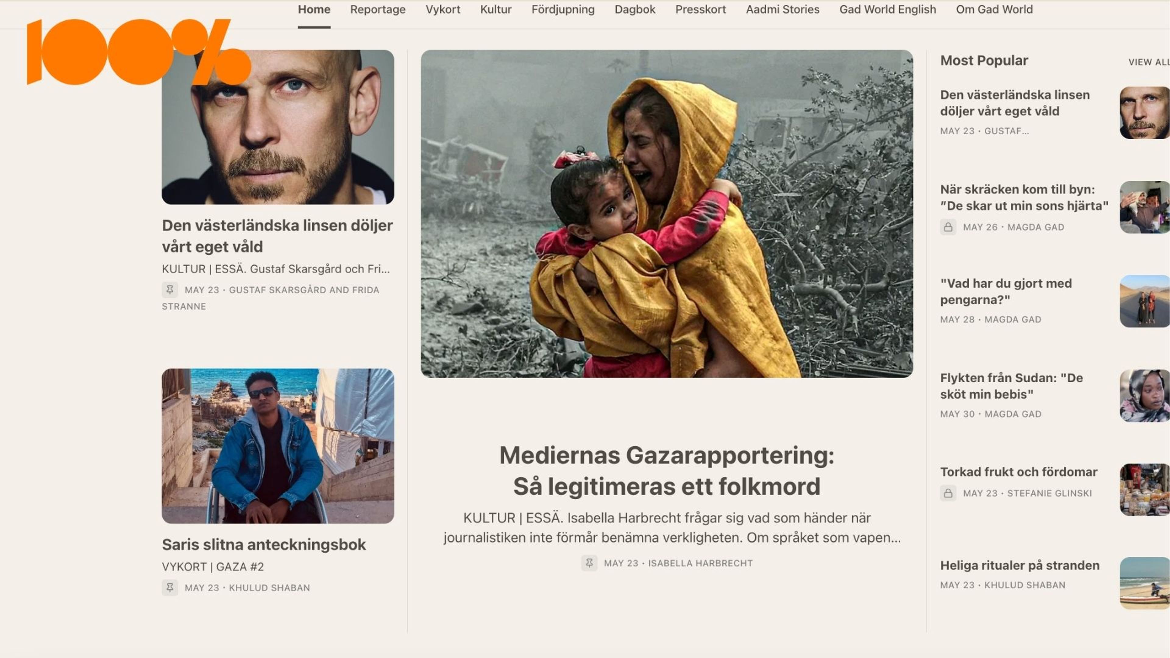 Gad World lanserad – Gustaf Skarsgård skribent