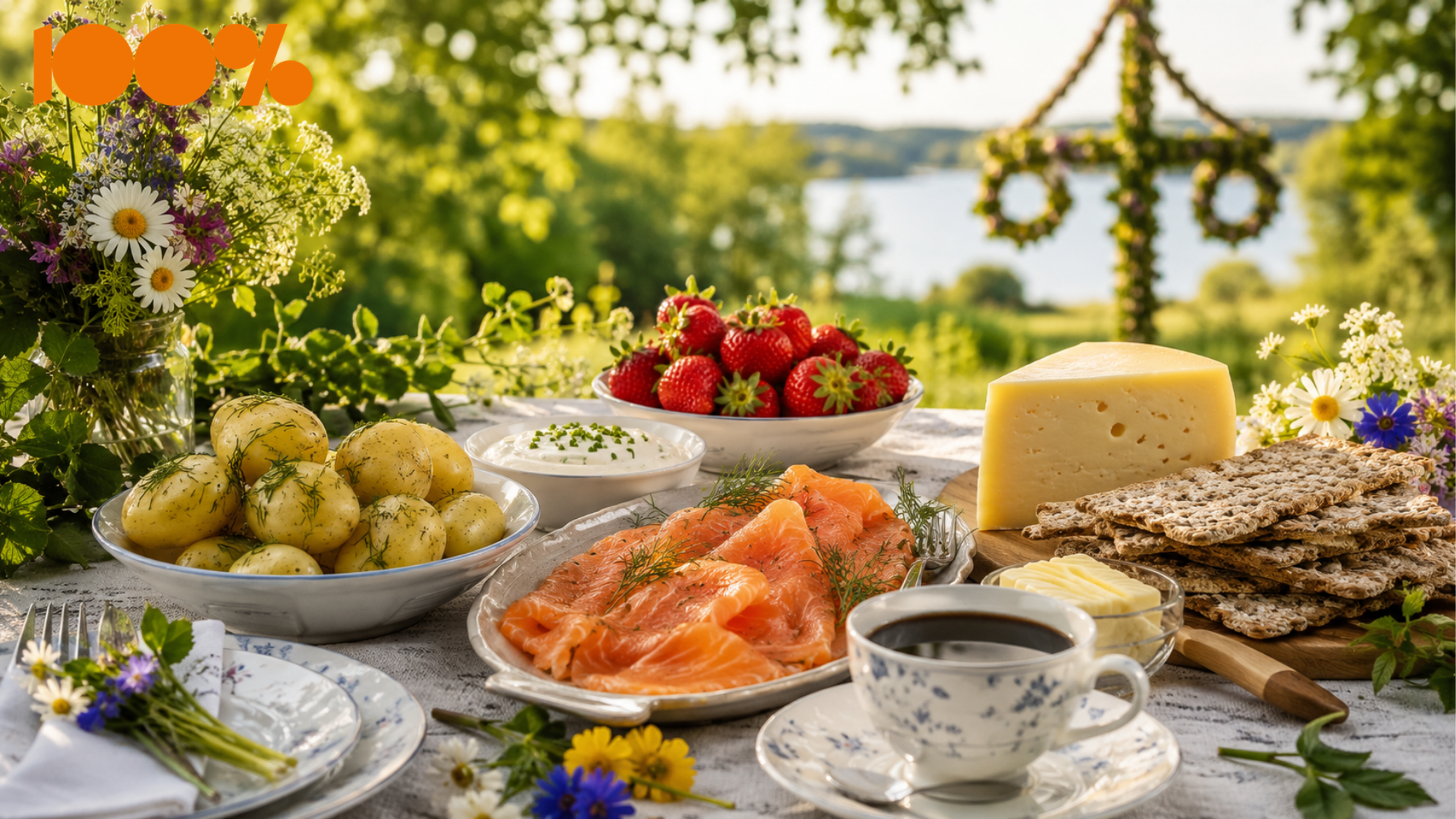 Midsommarmaten billigare i år